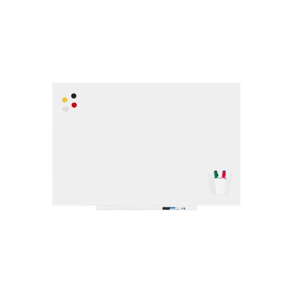 Frameless Whiteboard with Pen Tray Pitts Presentation