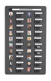 20 Photo Staff in/out Board