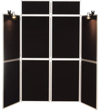 8 Panel Folding Display Stand Aluminium Frame