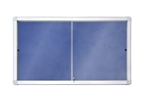 Sliding Showcase with Aluminium Frame - Felt Range