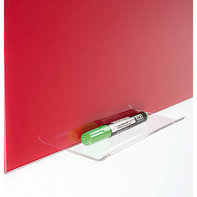 Glass board pen tray