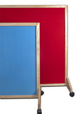 Double-sided felt with wooden frame