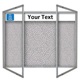 Tamperproof Header Noticeboard Lucia Rum