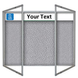 Tamperproof Header Noticeboard Lucia Slip