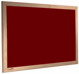 Burgundy with Wooden Frame