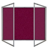 Tamperproof Dual door Burgundy