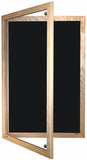 Pitts Tamperproof Lockable Noticeboard with Wooden Frame and Camira Lucia fabric